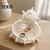 Conch Shape Jewelry Plate 3D Printed Tray, Sea Snail Dish Bowl for Ocean Theme Trinket Organizing Necklaces Earrings, Decorative Desk Organizer