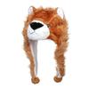 [NazyJnn] Plush Animal Hat for Halloween, Perfect for Kids and Adults, Cute with Ears, Cosplay, Winter Gear, Funny Gift, Lion