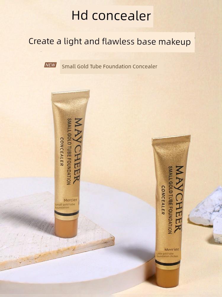Small Gold Tube Foundation Concealer to Cover Dark Circles, Eye Bags, and Spots. Official Flagship Store Genuine Product, Powerful and Specialized
