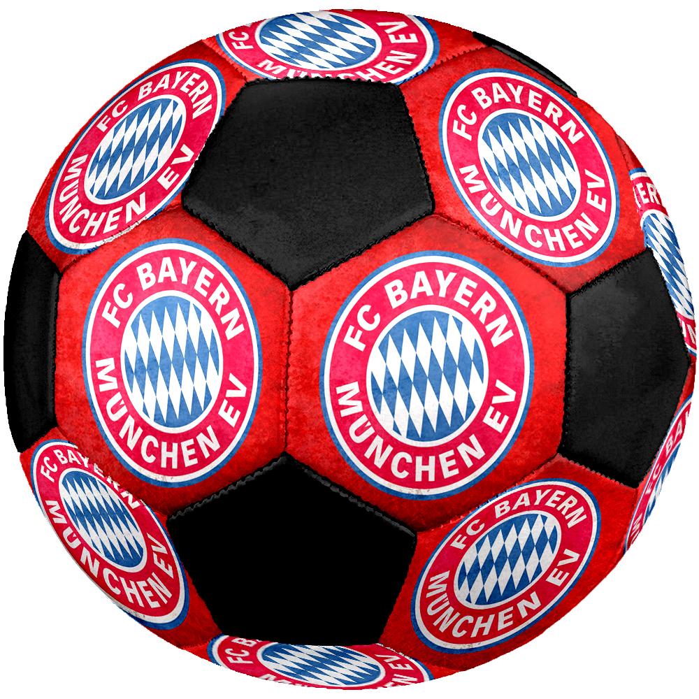 FC Bayern Munich Soccer Ball, Colorful, Suitable for All Ages, Machine-stitched, PVC Material, Competition Grade, Durable and High Bounce