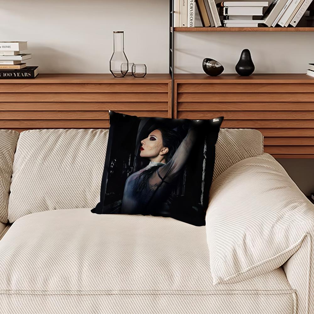 Hot Singer Lady Gaga Disease Pillow Case Sofa Living Room Bedroom Headboard Backrest Cushion Square Cushion Nap Time