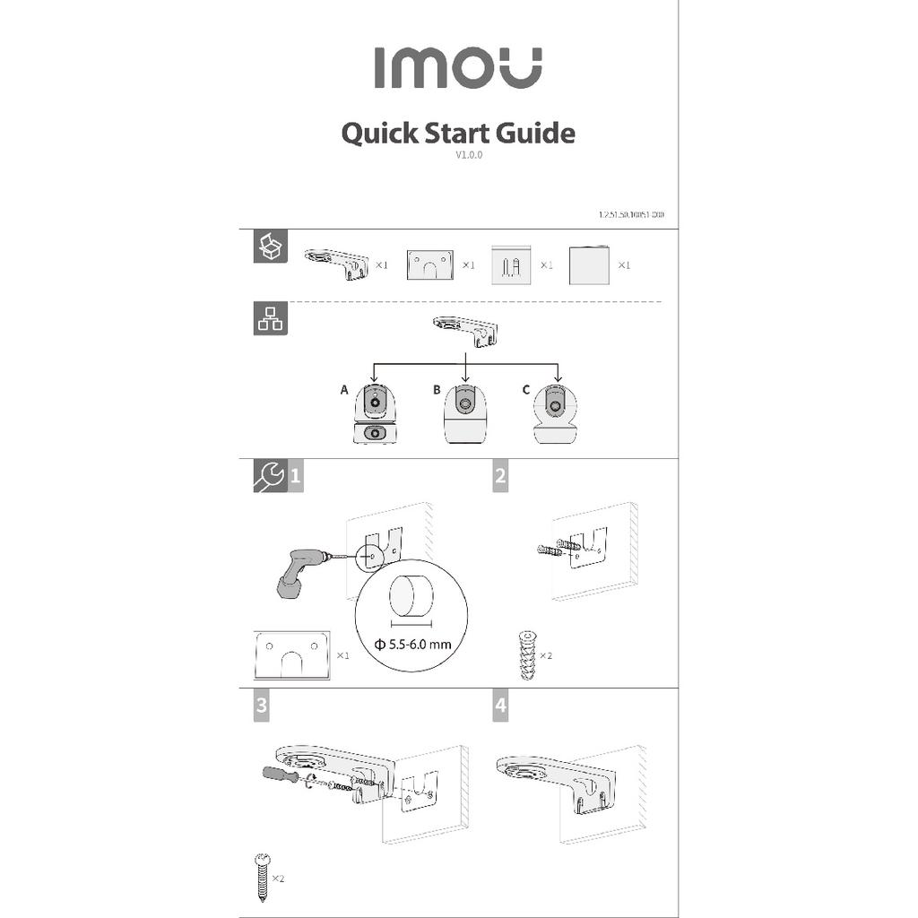 IMOU PFB-S2X Wall Mount Bracket for Ranger Serie Ranger Dual,Ranger 2C,Ranger RC,Ranger 2 Indoor Camera 7