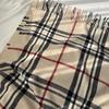 Women's Autumn/Winter Korean-Style Versatile Mid-Length Plaid Shawl & Scarf with Tassels – Imitation Cashmere Warm Neck Warmer