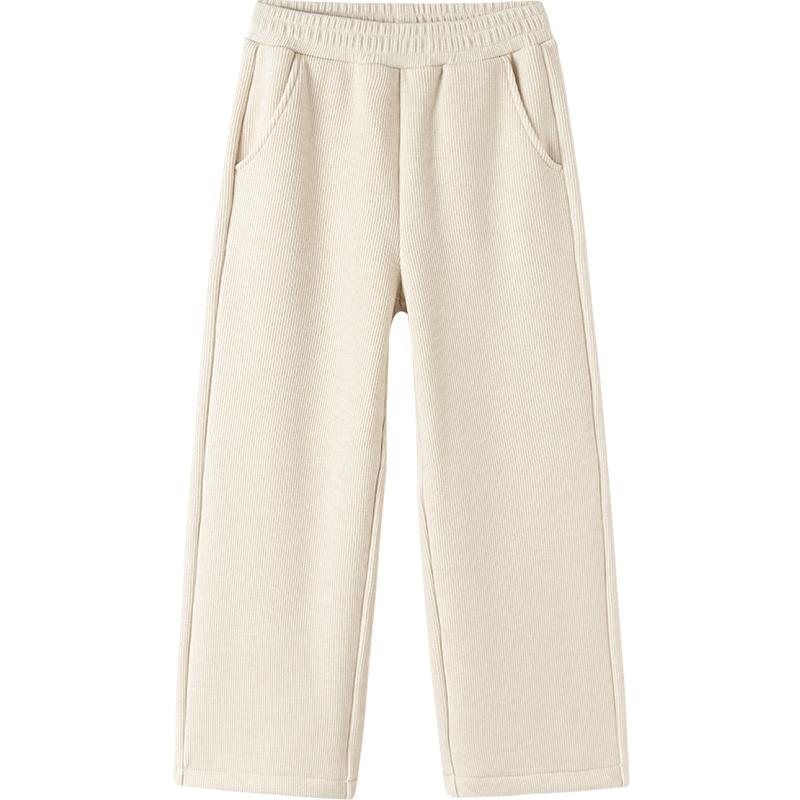 BalabalaOne Girls Fleece-Lined Straight-Leg Winter Pants 110