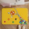 Brand-M&M'sS Floor Mat Soft Non-Slip Bath Mat, Bedside Carpet, Absorbent Doormat for Home