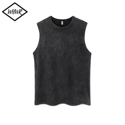 Erkek Vintage Atlet Yazlık Kolsuz Tişörtler Erkekler İçin Yıkanmış Atlet Sokak Giyim Oversize Atlet Tişörtler Giyim