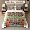 Nature Landscape Theme Custom Text Or Name 3Pcs Bedding Set 1 Flat Sheet & 2 Pillowcases Personalized Home Bedding