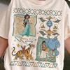 Retro Aladdin Shirt Vintage Princess Jasmine Genie Comfort Colors Tee, Magical Family Trip Tshirt, Cute Disney Graphic Tee