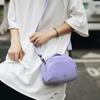 Hong Kong Style Women'S Small Satchel Trendy Simple Messenger Bag Casual Small Round Bag Tooling Style Couple Shoulder Nylon Bag
