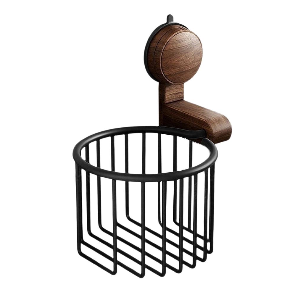 Walnut Toilet Bathroom Storage Rack Punch-free Toilet Tissue Box,