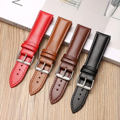 Uhrenarmbänder aus Leder, weiches Echtleder, Ersatz-Uhrenarmbänder für Männer und Frauen, 12 mm, 13 mm, 14 mm, 15 mm, 16 mm, 17 mm, 18 mm, 19 mm, 20 mm, 22 mm, 24 mm