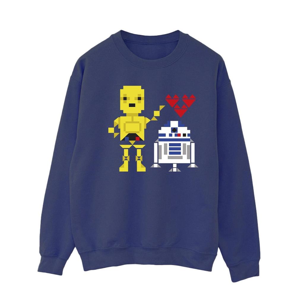 Star Wars Womens/Ladies Heart Robot Sweatshirt