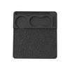 Silicone Coffee Tamping Pad with Textured Work Area, Recessed Tool Holders, Coffee Bean Pattern, and Loose Grounds Control for Brewing