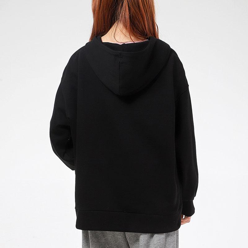 Puma Casual Sport Loose Long Sleeve Hoodie Women tops Black 532283-01