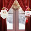 Christmas Curtain Tieback Buckle,Cartoon Snowman Santa Christmas Curtain Buckle Holder,Mr. Snow Man And Santa Holder