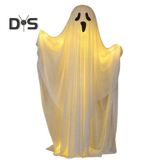 

Украшение для привидения на Хэллоуин, наружная подставка для привидения в помещении с гирляндами, жуткое украшение для привидения на крыльце двора, вечеринка на Хэллоуин C