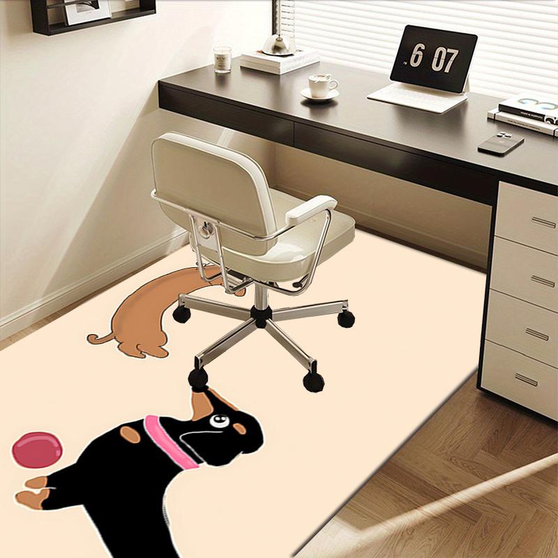 Dachshund Theme Chair Mat Office Carpet Oversized Rug for Home Decor, Sofa Mat, Desk Chair Mat, Gift Idea for Office and Living Room