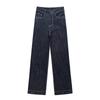 Women's Spring New High Waisted Slimming Fashion Everything Straight Leg Denim Wide Leg Pants