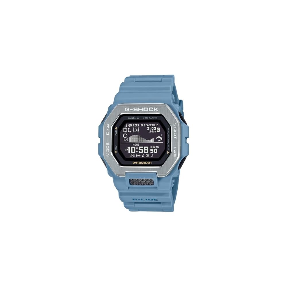 Casio G-Shock G-Lide Ocean Blue Digital Surf Watch GBX-100-2A Waterproof Shock Resistant Sports Watch