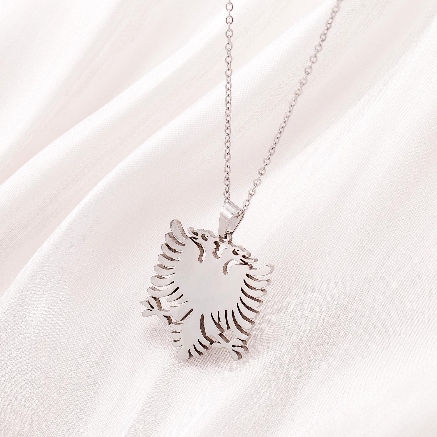 

TOHM Унисекс Подвеска Двойной Орел - Нержавеющая сталь Дизайн албанского орла