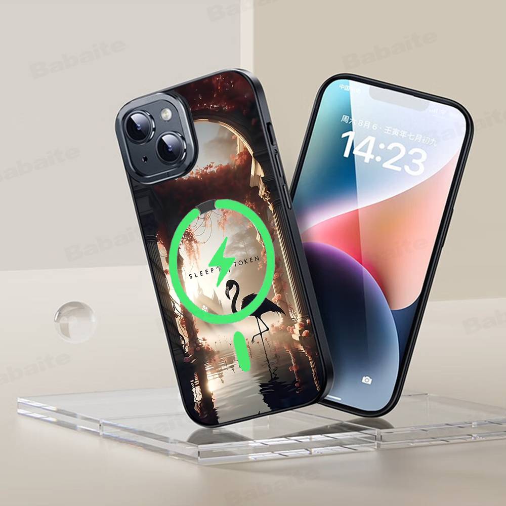 Rock Band S-Sleep TokenS Phone Case Magnetic Case For IPhone 16 14 13 12 11 15 Pro Max Plus For Magsafe Wireless Charge Cover