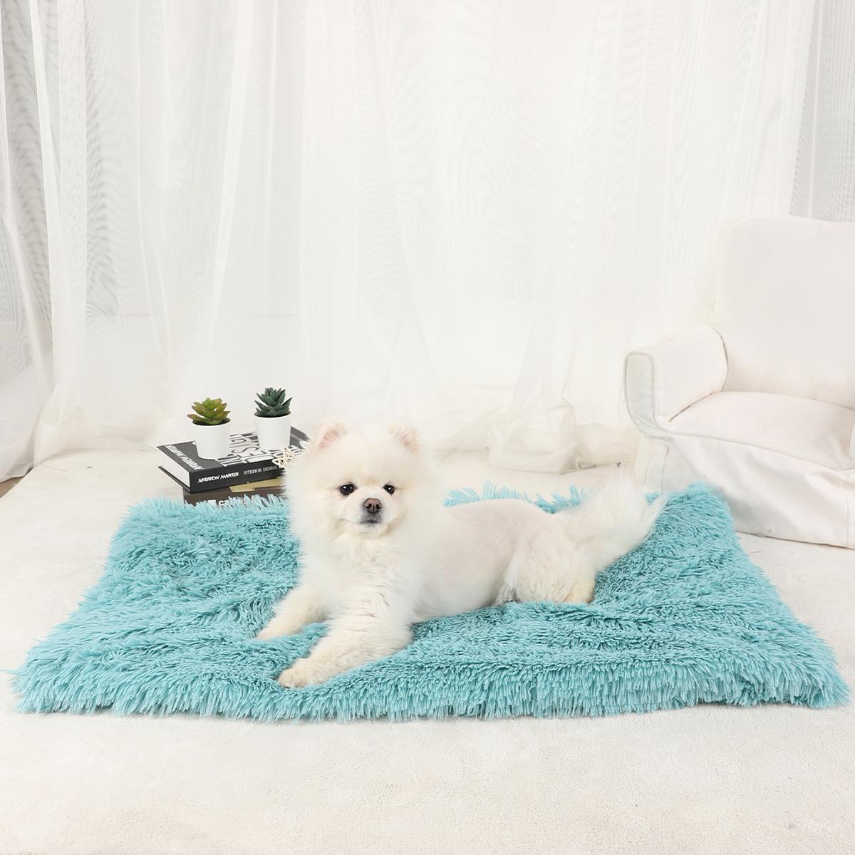 

Dog Blanket Pet Bed Warm Beds for Dogs Medium Supplies Accessories Kennel Small Cats Large Basket Washable Puppy Plush Mat S 56x36cm