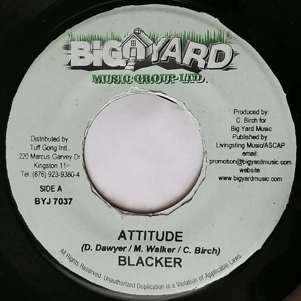 

7inch Record BLACK-ER - Attitude BYJ7037 Big Yard Music Jamaica Reggae, Ska & Dub Used