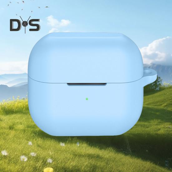 Jednobarevné ochranné pouzdro na sluchátka odolné proti nárazu odolné proti nárazu 360stupňová ochrana silikonové nabíjecí pouzdro pro SamsungGalaxy Buds 3/3pro