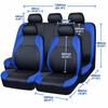 9PCS PU Leather Car Seat Cover Full Set Car Seat Cushion Universal Seat Protector  Easy Fit