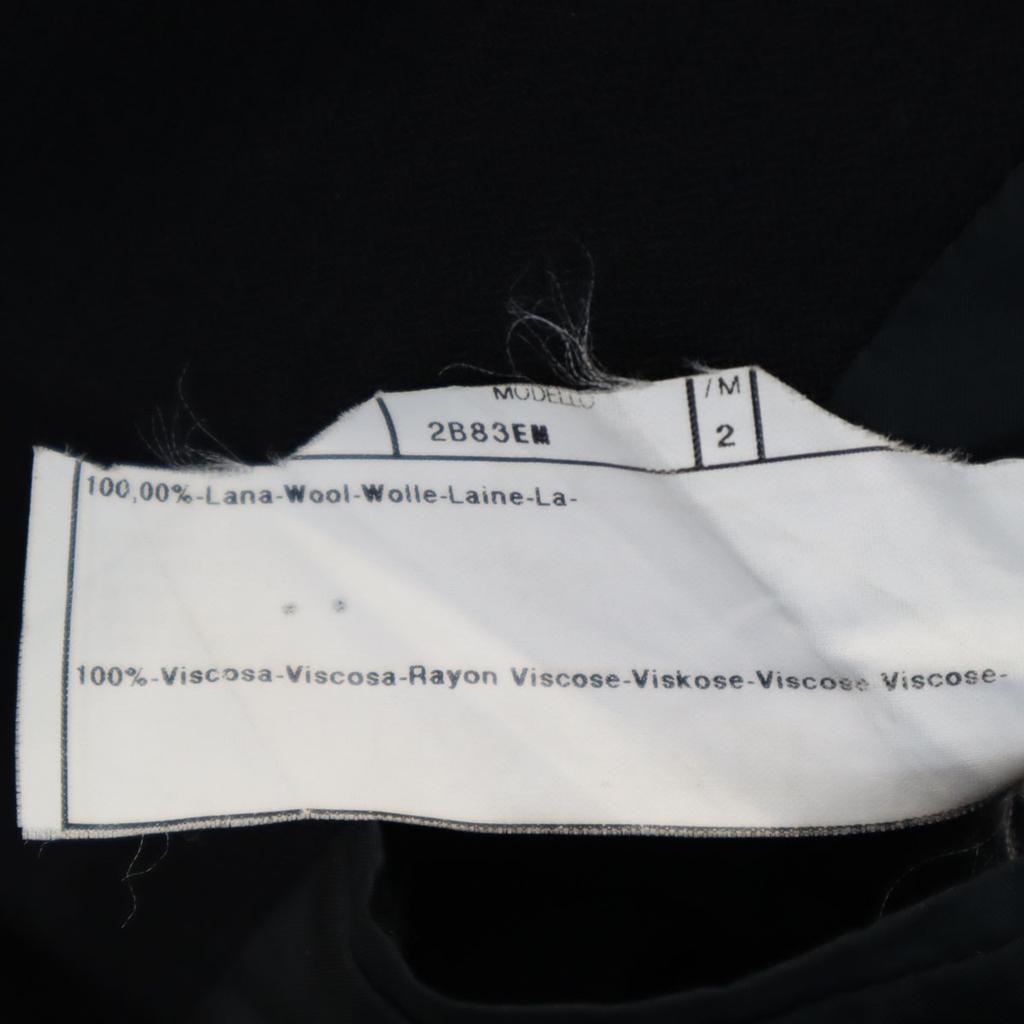 ARMANI COLLEZIONI Herringbone suit Setup 46 black Men's Used