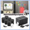 Self Adhesive Rubber Magnets 30/60 PCS Square Round Strong Magnetic for Business Card Making Exhibition Display Use