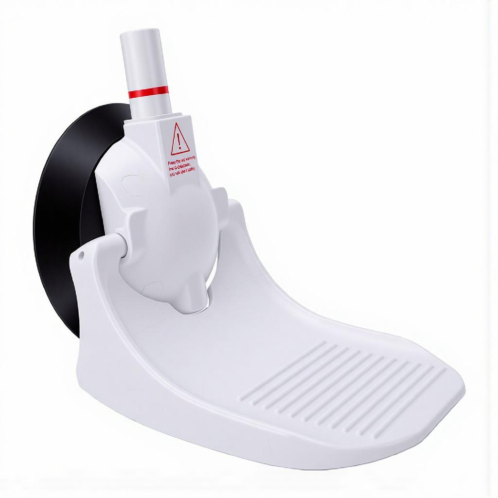5 Inch Shower Foot Rest with Suction Cup for Shaving Legs Anti Slip Shower Pedal No Drilling with Safety Red Line