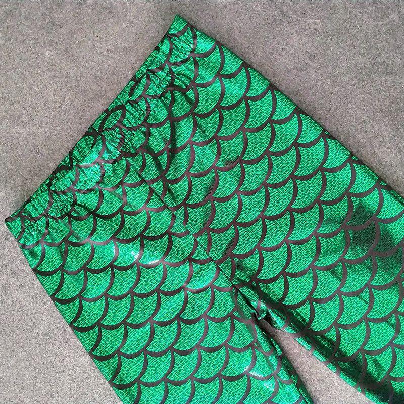 Children's Fish Scale Leggings Fashionable and Colorful Scales Slim Fit Children's Pants Sweet Princess Pants Versatile Pants