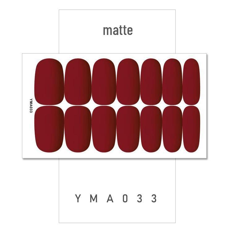 

Matte Full Cover Waterproof European Style Nail Stickers YMA027-036