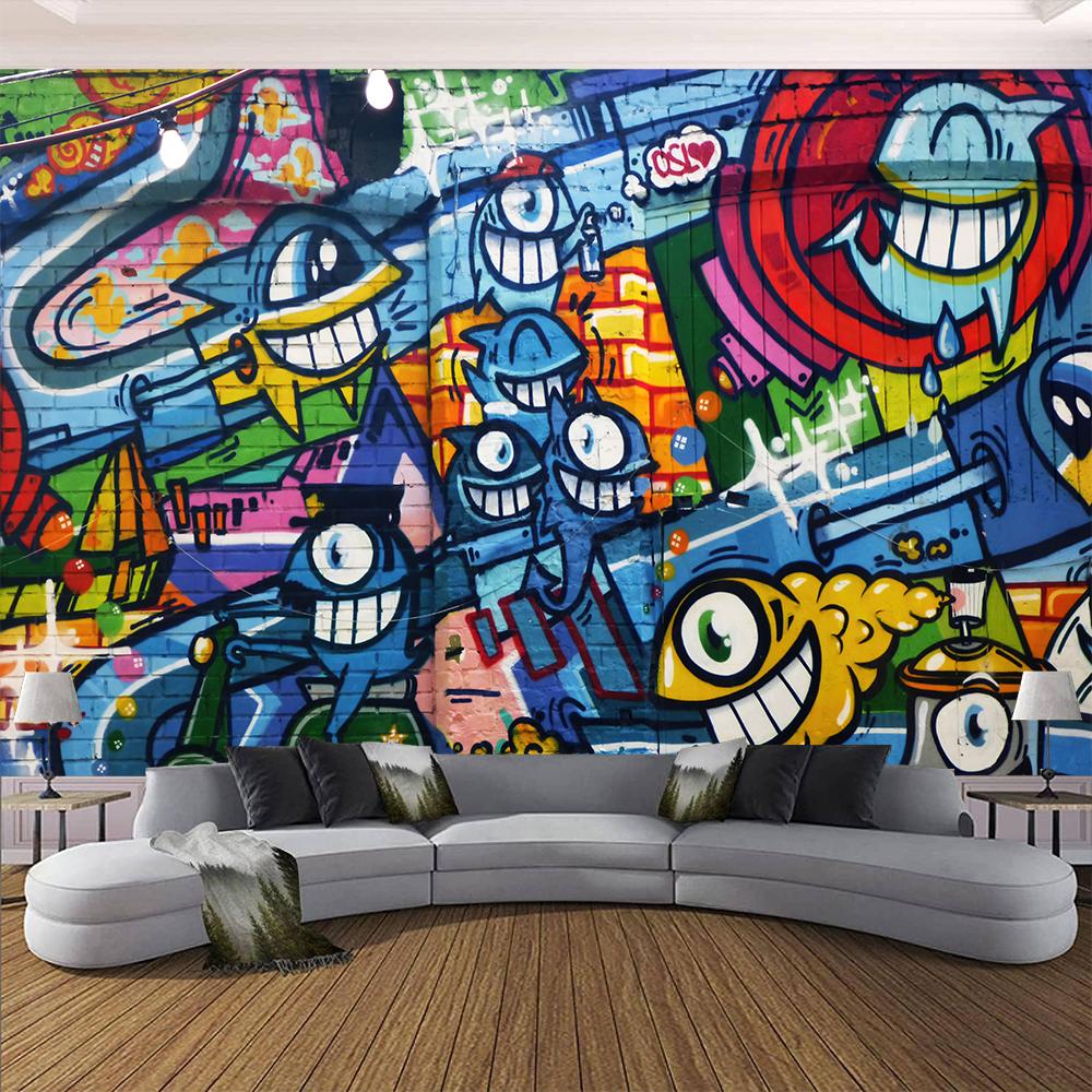 

Graffiti Wall Murals Bar Music Festival Party Stage 3d Graffiti Wall Stickers Large Poster Wall Paper Decor 200 cm(W) x 140 cm(H)