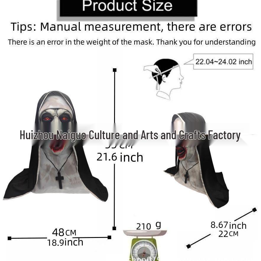 The Conjuring 23: New Model Nun Horror Halloween Mask