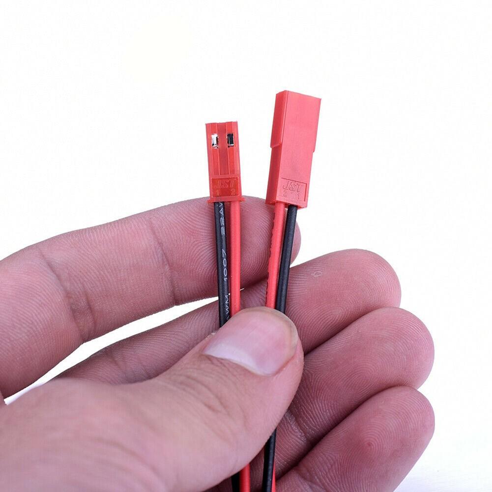 40Pcs For JST SM-2Pin Connector Plug Cable Male+Female with 100mm Length Wire 22AWG