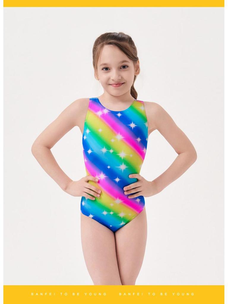 Teen Girls' Professional One-Piece Swimsuit for Swim Training