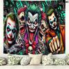 Clown joker Wall Tapestry Aesthetic Wall Hanging Printed Fabric Blanket Decorative Tapestries for Bedroom Living Room Home Decor