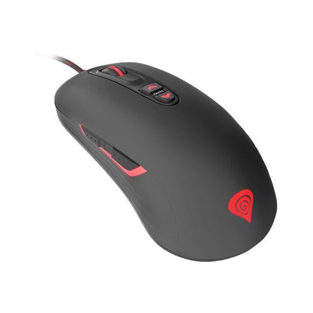 Souris Optique Natec Genesis Krypton 400 - 7 Boutons - Filaire USB - Rétro-éclairage LED RGB