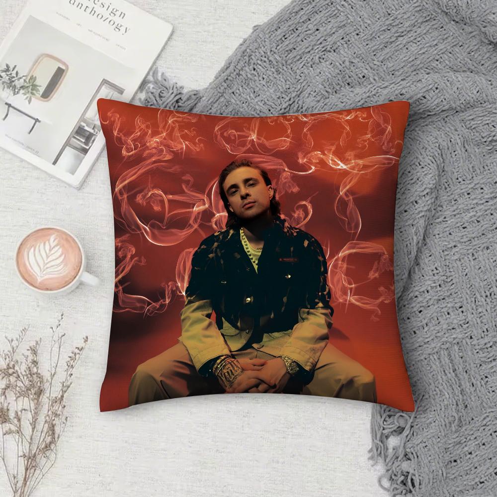 Rapper Egor Kreed 58 BOY Pillow Case Square Double-Sided Printing Short Plush Sofa Cushion Cover Bedroom Pillow