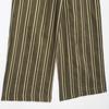 Womens Striped Straight Leg Trousers With Waist Belt Olive Green Casual Pants 2026