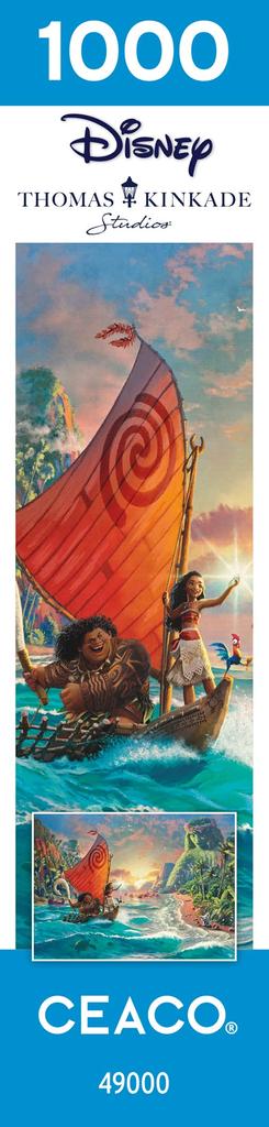 Ceaco Thomas Kinkade Disney Dreams Moana Pussel för Vuxna Levande Thomas Kinkade Konst Premium Disney Pussel för Samlare - - Disneys -