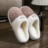 2025 new cotton slippers home leisure autumn and winter plush cotton shoes indoor home warmth home couple