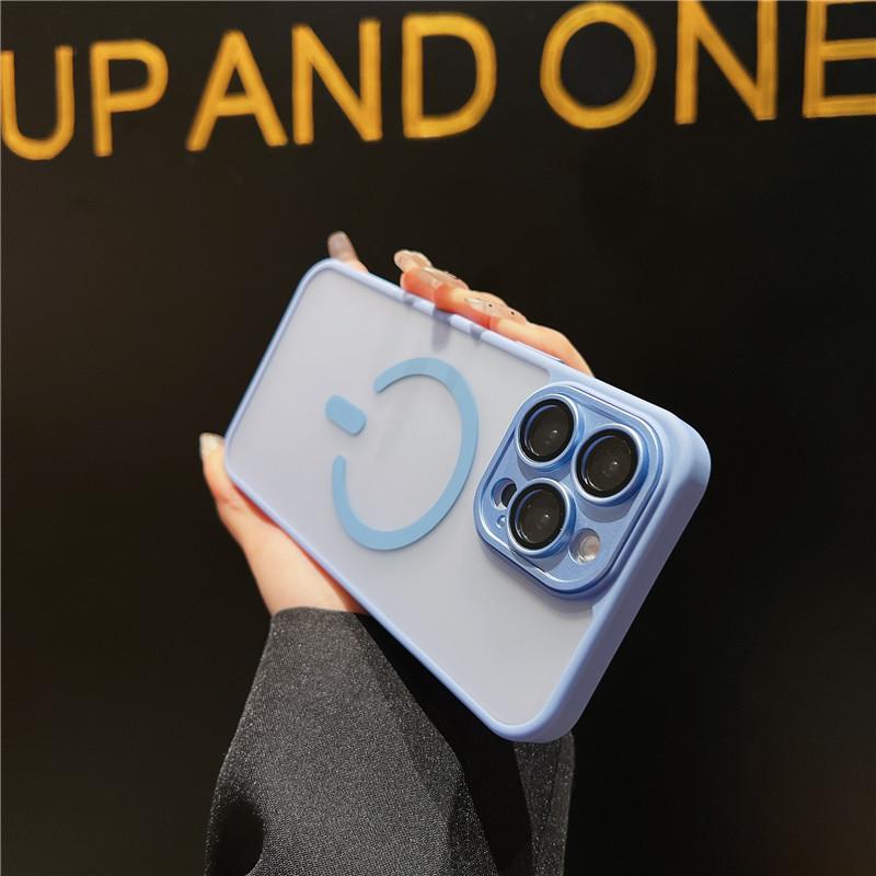 Applicable to Apple 17promax skin magnetic suction 15 mobile phone case iphone16pro matte protective cover 14p fine hole