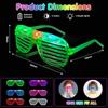 3 Neon Colours Eyeshade Lampshade Luminous LED Glasses for Christmas Party Mardi Gras Decor and Festive Party Glasses