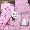 Children's Hooded Pure Cotton Bathrobe – Thick Towel Material for Autumn and Winter