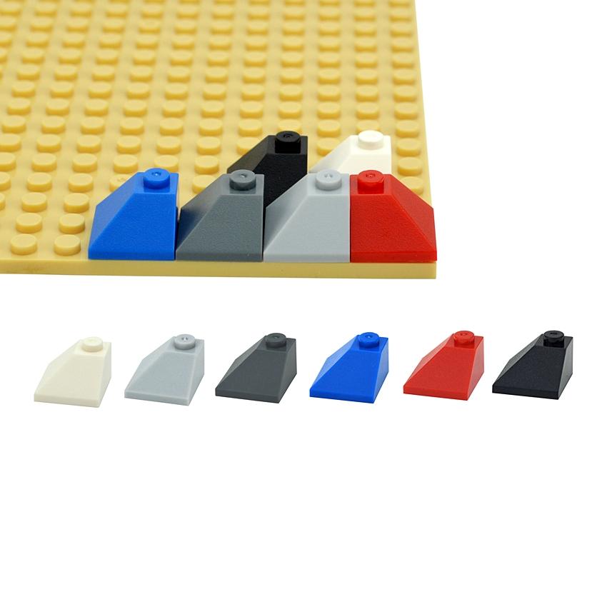 40 Stück Bausteine Schräge 45° 2x2 Doppelkonvexe Ecksteine DIY Zubehör Bau Kinder Spielzeug 3045 MOC Teile