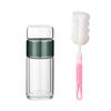 1pc Tea InfuserBottle Double Layer Leakage Proof Glass Water Bottle Separation of Tea and Water Mug Cup for Office Travel Home