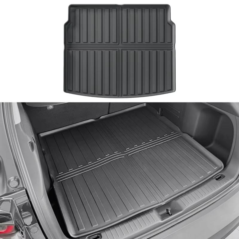 For Mazda CX-60 CX60 2022-2024 Car Rear Trunk Mat TPE Rear Seat Backrest Pad All Weather Waterproof Trunk Floor Cargo Liner Pads